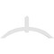 Ekena Millwork Archdale Architectural Grade PVC Gable Bracket, 84"W x 35"H x 4"D x 6"F, 10/12 Pitch GBP084X35X0406ARC00 - alternate 3